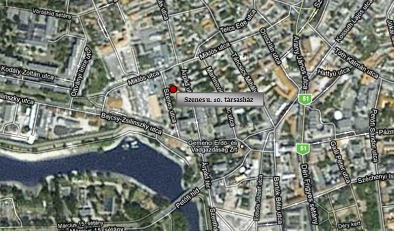 Térkép, Baja, Szenes u. Térkép, Baja, Szenes u.